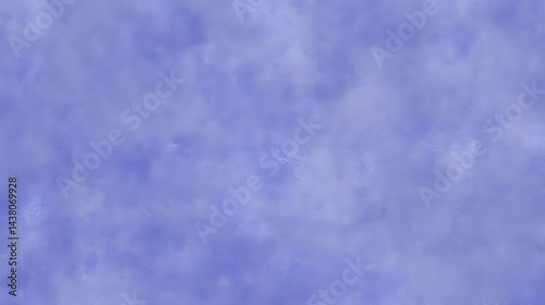 Soft, light purple sky filled with scattered clouds. photo