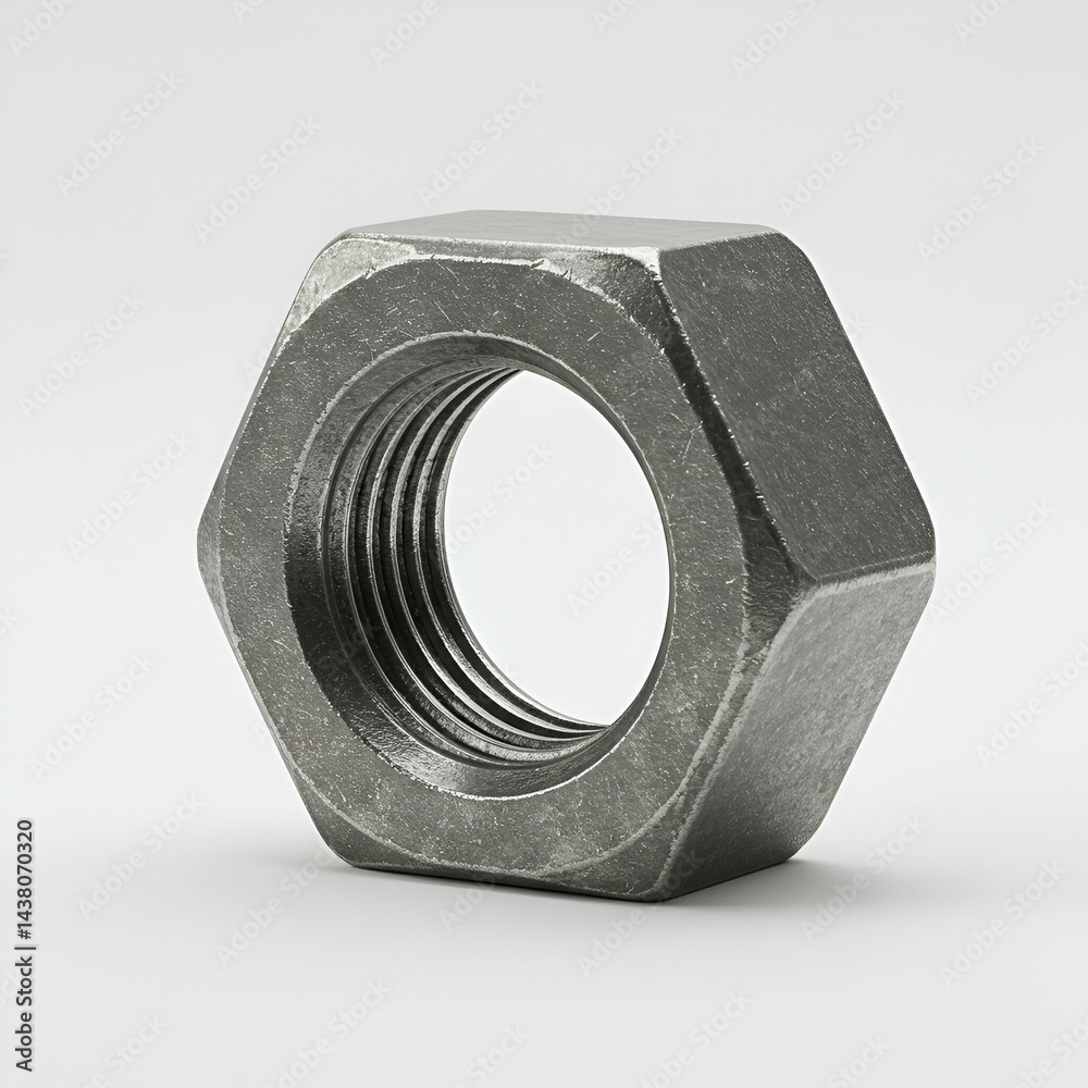 Hex Nut Closeup Image of a Metal Hex Nut Hex Nut Closeup Image of a Metal Hex Nut