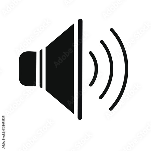 Speaker on vector. Volume icon