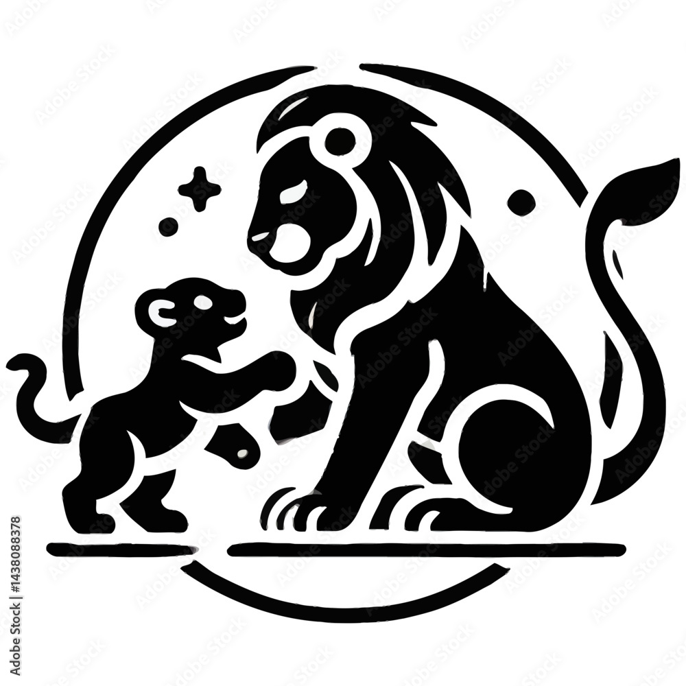 Lioness with Cub Lioness with Cub
