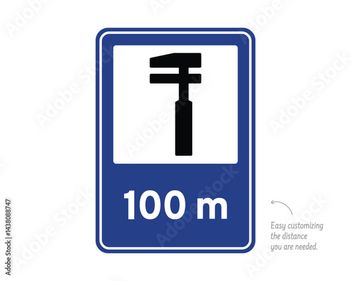 Auto Service Sign, Vehicle Repair Station, Roadside Assistance Indicator – High Quality Vectorial Stock Image