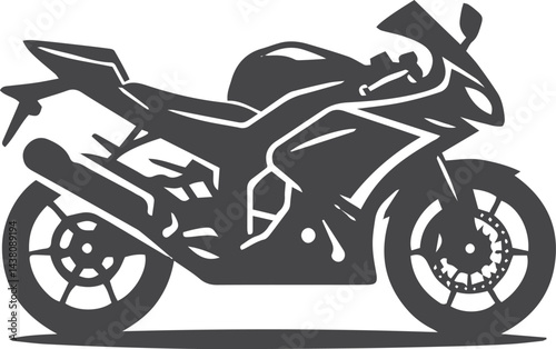 Motorbike Silhouette Vector Set – Classic, Sport, Cruiser, and Vintage Motorcycle Illustrations for Graphic Design and Branding