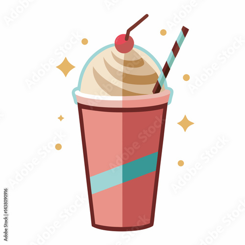 vector illustration of ice cream