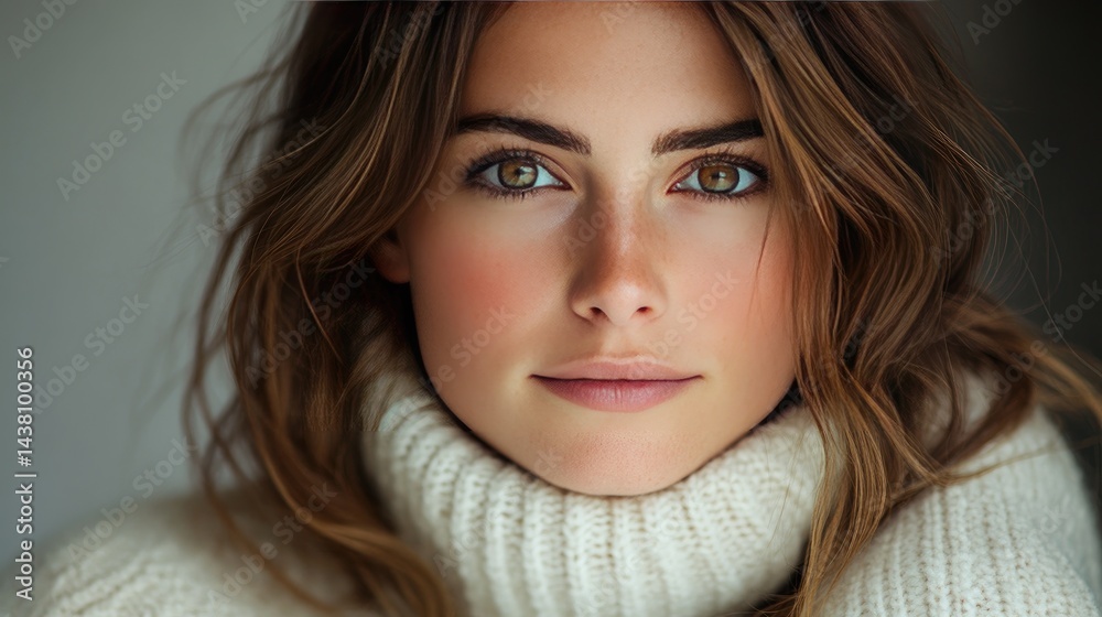 Close-up portrait of a woman with a warm, inviting expression. Close-up portrait of a woman with a warm, inviting expression.