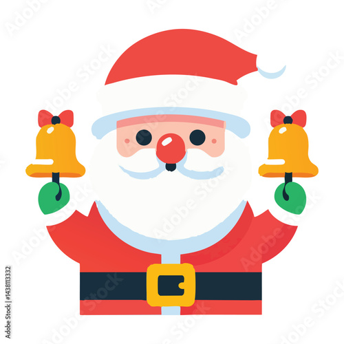 Santa Claus Character Clipart for Holiday Season Greetings