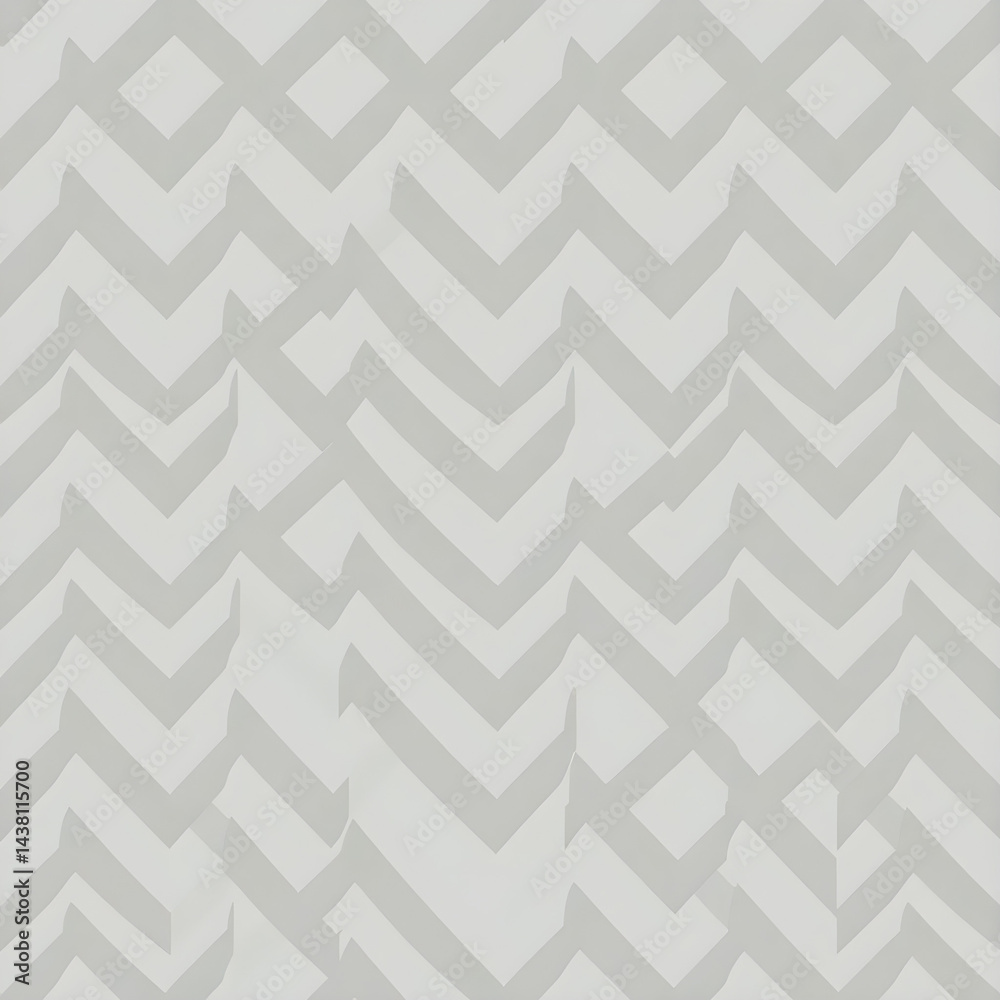 Geometric Seamless Pattern - zigzags in gray and teal for fashion design