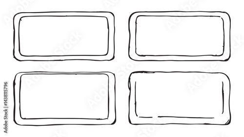 Bath mat set line art