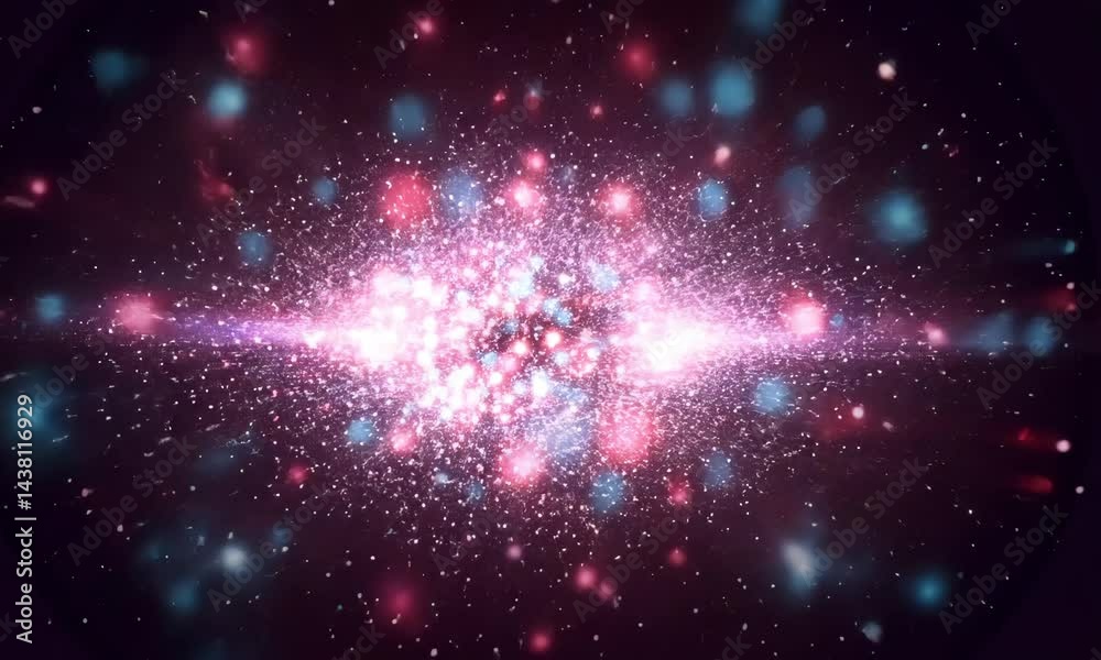 Cosmic explosion of colors in vibrant swirling motion Cosmic explosion of colors in vibrant swirling motion