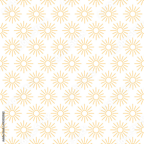 Flat sun rays pattern background. Sunlight background design