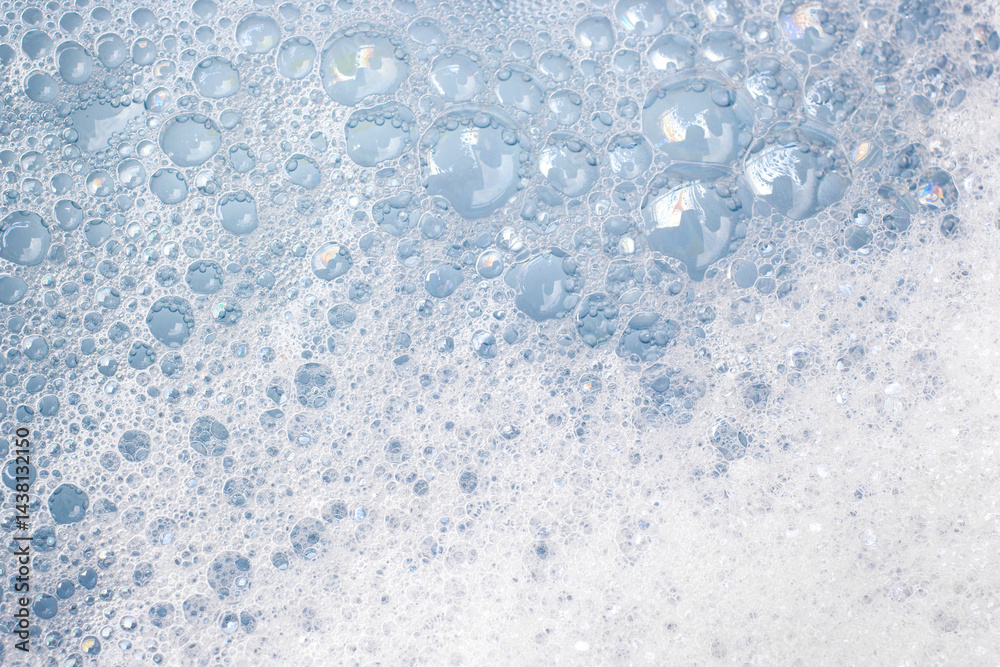 Obraz premium Bubble foam soap in water background