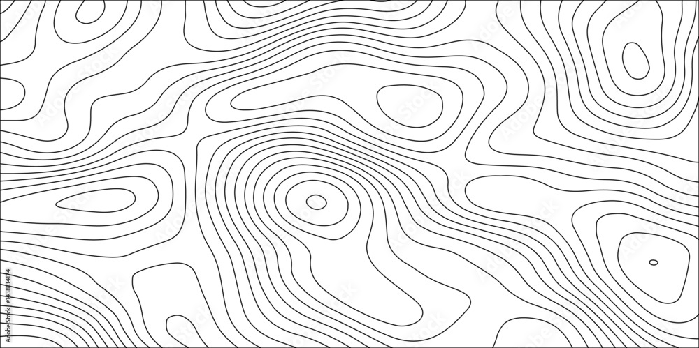 Abstract white contour wave lines topographic background, lines map seamless pattern, modern wallpaper texture and realistic design used for banner and posters, mountain relief geographic pattern.
Abstract white contour wave lines topographic background, lines map seamless pattern, modern wallpaper texture and realistic design used for banner and posters, mountain relief geographic pattern.