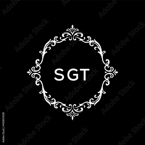 SGT Letter Initial Logo Design Template Vector Illustration