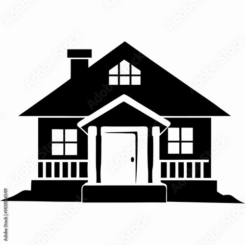 House symbolizing home, representing financial struggles, mortgage, home ownership issues, foreclosure, economic collapse, debt, housing crisis, property loss.
