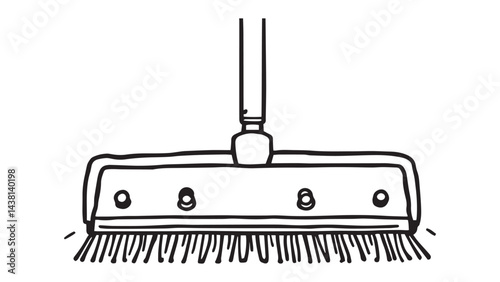 Carpet sweeper line art