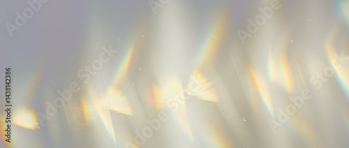 Blurred diagonal streaks of light with colourful visual effect, vibrant rainbow refractions, abstract pattern on transparent background