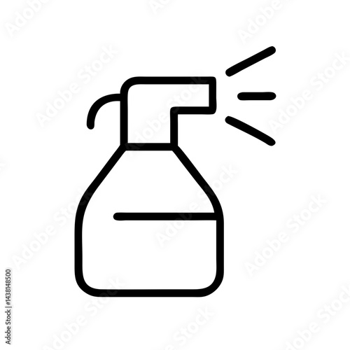 spray line art icon vector illustration
