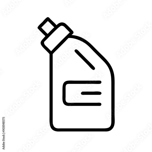 toilet cleaner bottle icon vector illustration