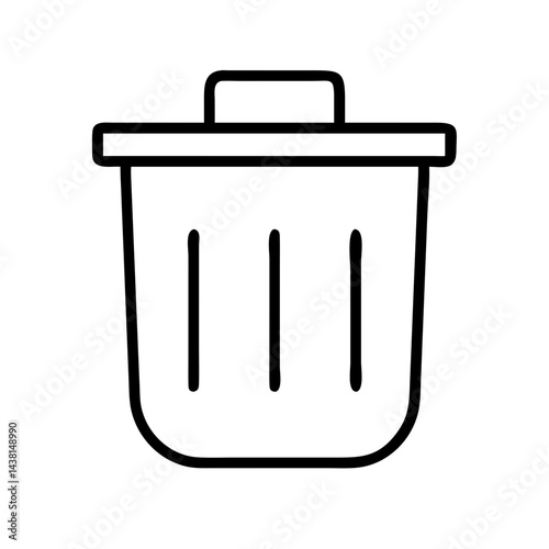  garbage bin icon vector illustration