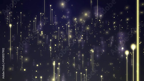 Abstract animated background of particles and lines