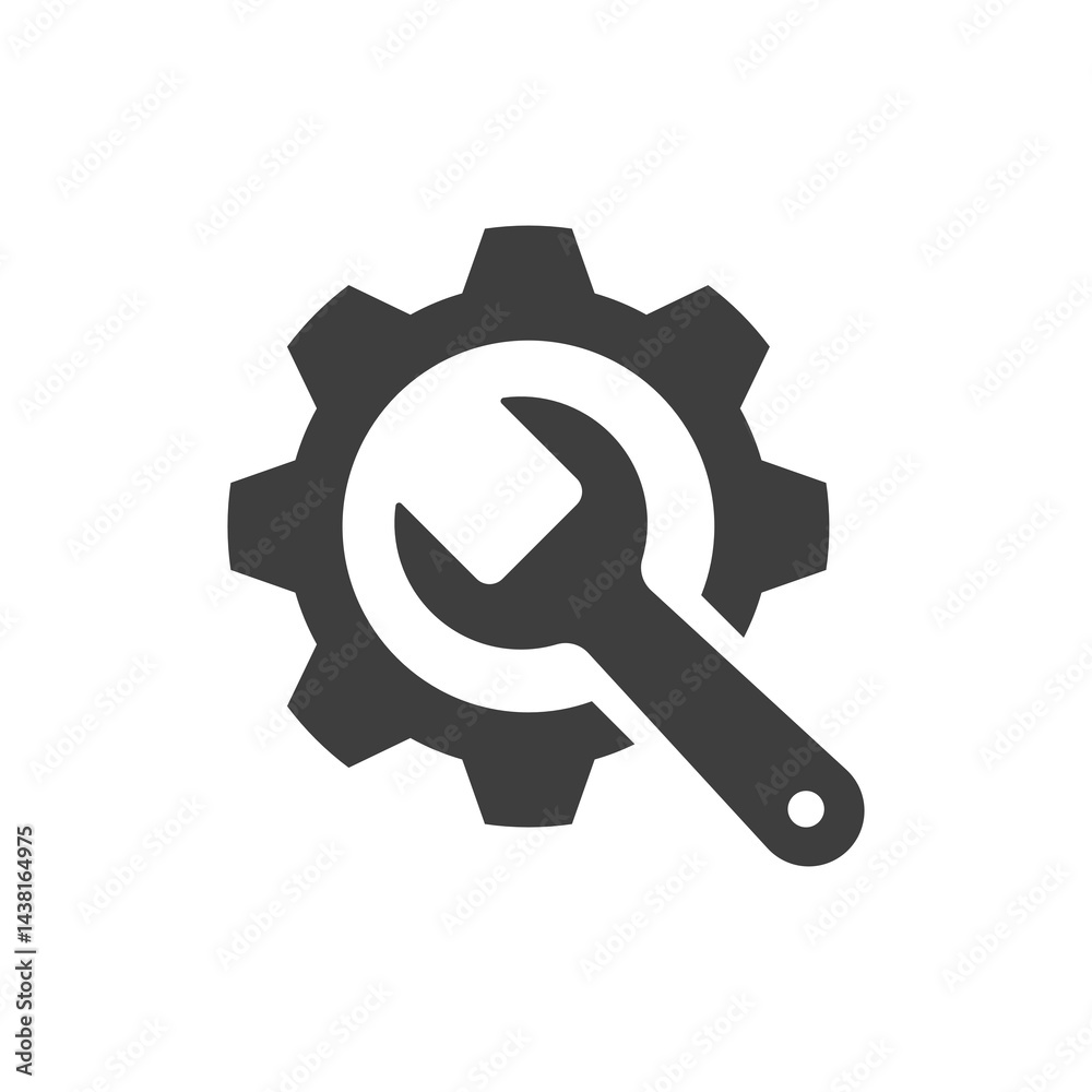 Service tools icon on transparent background. Service tools icon on transparent background.
