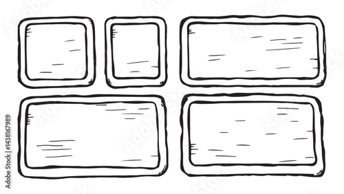 Doormat set line art