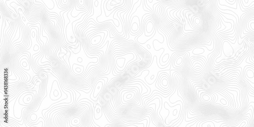 White topography topology vector white background fresh contour map texture. white seamless pattern Abstract background with a wave Topography and geography map grid abstract backdrop.	
