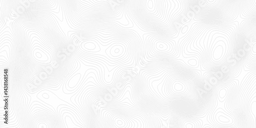 White topography topology vector white background fresh contour map texture. white seamless pattern Abstract background with a wave Topography and geography map grid abstract backdrop.	