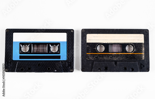 Obraz na płótnie Audio Cassettes closeup w salonie
