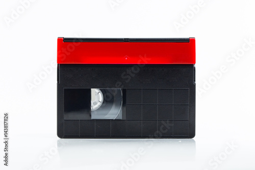 Mini DV cassette tape isolated on white background