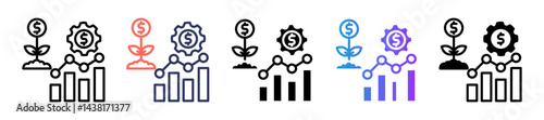Profit Maximization multiple icon