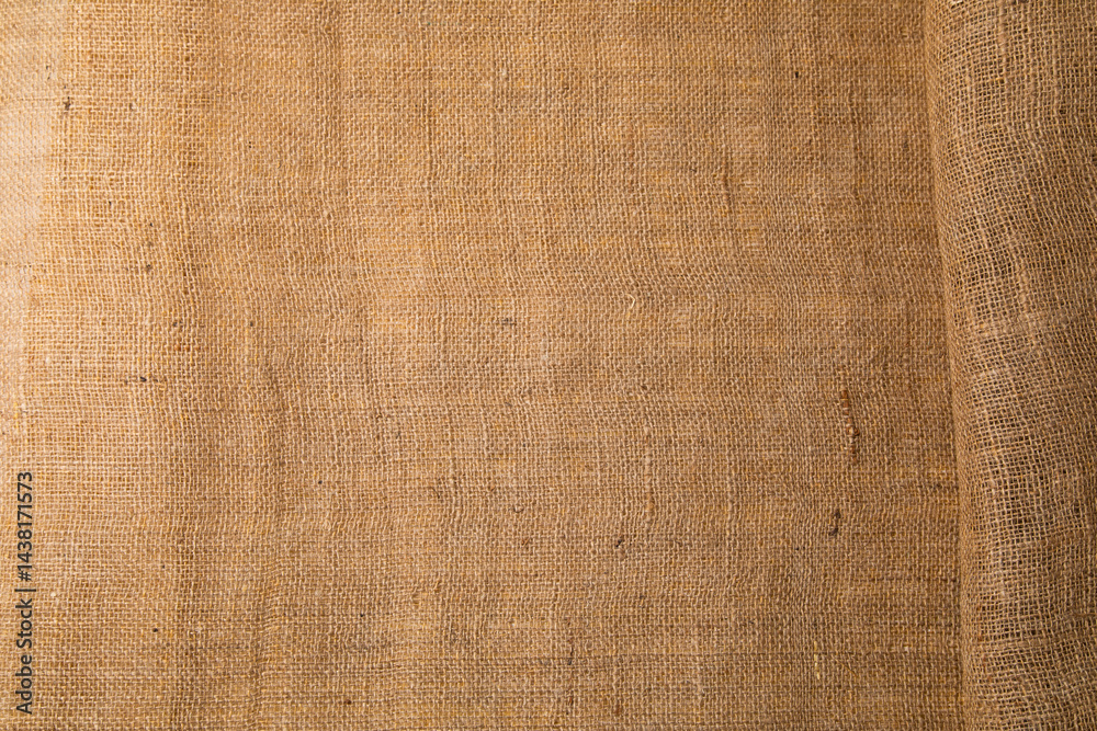 Top view Background texture of cotton woven fabric