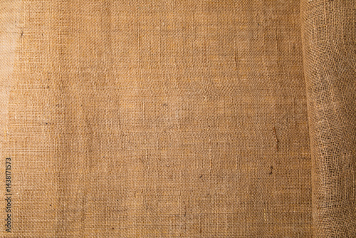 Obraz na płótnie Top view Background texture of cotton woven fabric w salonie