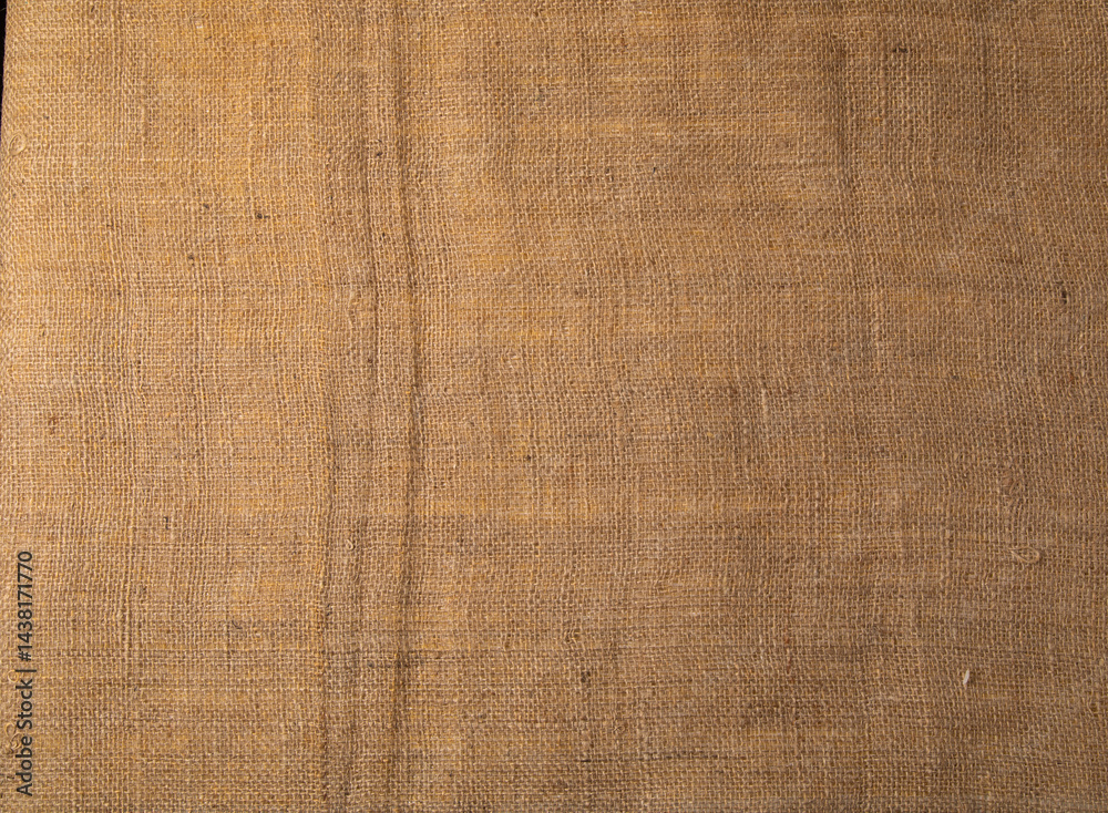 Top view Background texture of cotton woven fabric