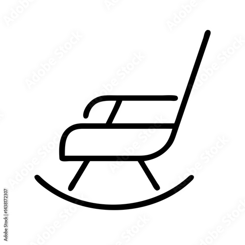 rocking chair icon vector illustration