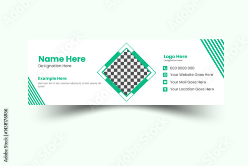 clean professional modernn stylish email signature design