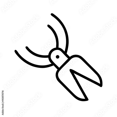 pruning shears icon vector illustration