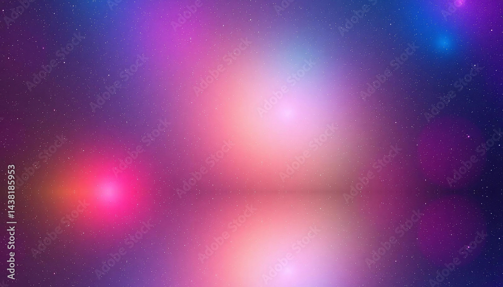 Fototapeta premium Abstract Space Nebula with Bright Gradient Colors