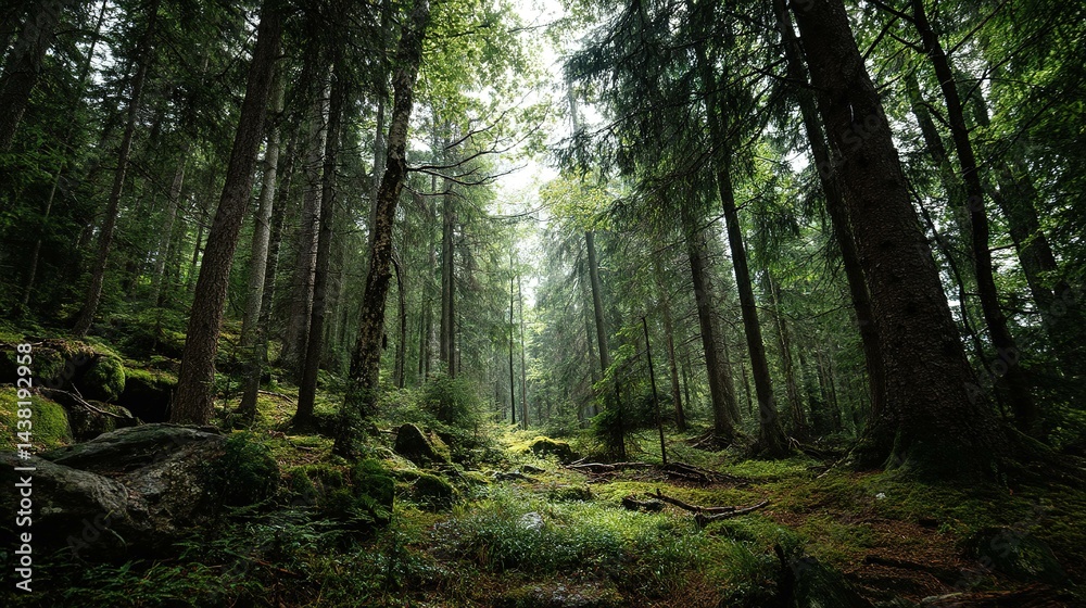 Obraz premium forest in the morning