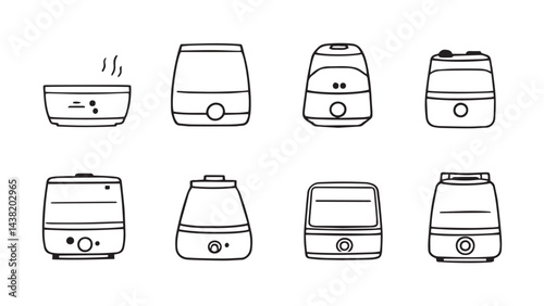 Humidifier set line art