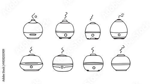 Humidifier set line art