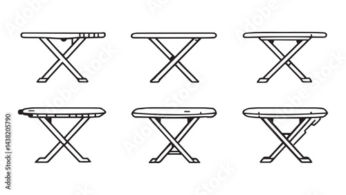 Ironing board line art