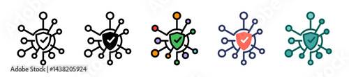 Virus Shield multiple icon