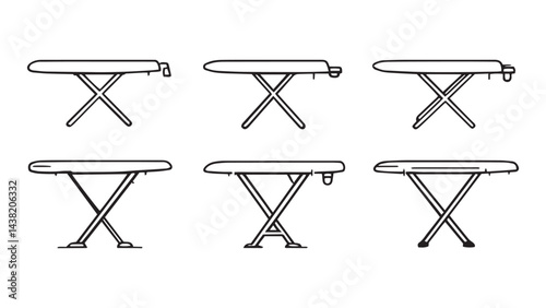 Ironing board line art