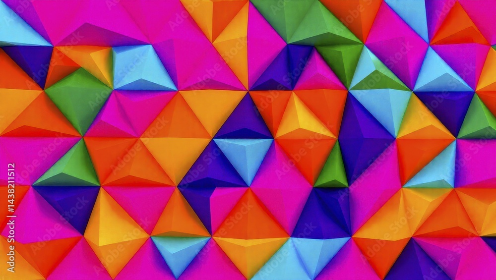 Vibrant Abstract Geometric Low Poly Background Design
Vibrant Abstract Geometric Low Poly Background Design