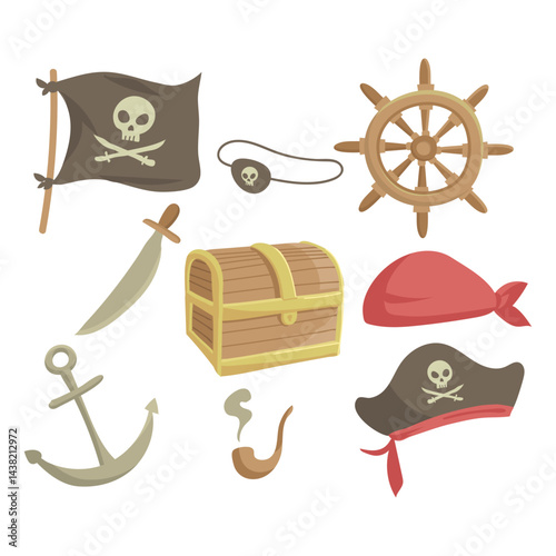 Set of pirate elements.eps