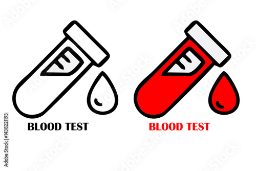 Blood Test icon. Simple illustration from medical equipment collection