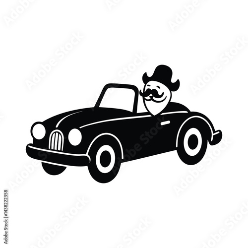 Vector T Shirt Design Vintage Dad Classic Car
