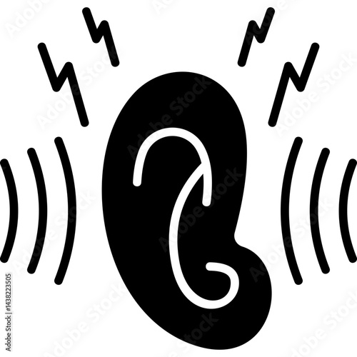Noise Pollution glyph icon
