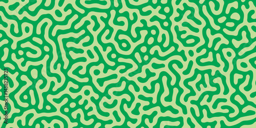 Reaction diffusion organic pattern. Black and white line doodle seamless pattern. Creative minimalist style art background. organic vector backdrop. Turing texture, Coral maze, Vector illustration. 3d