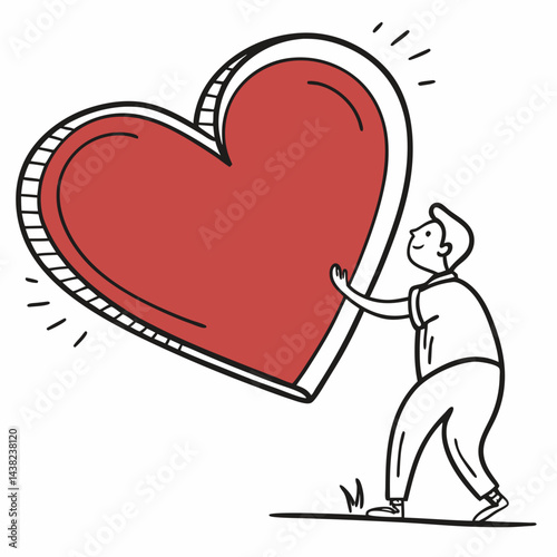 hand drawing heart